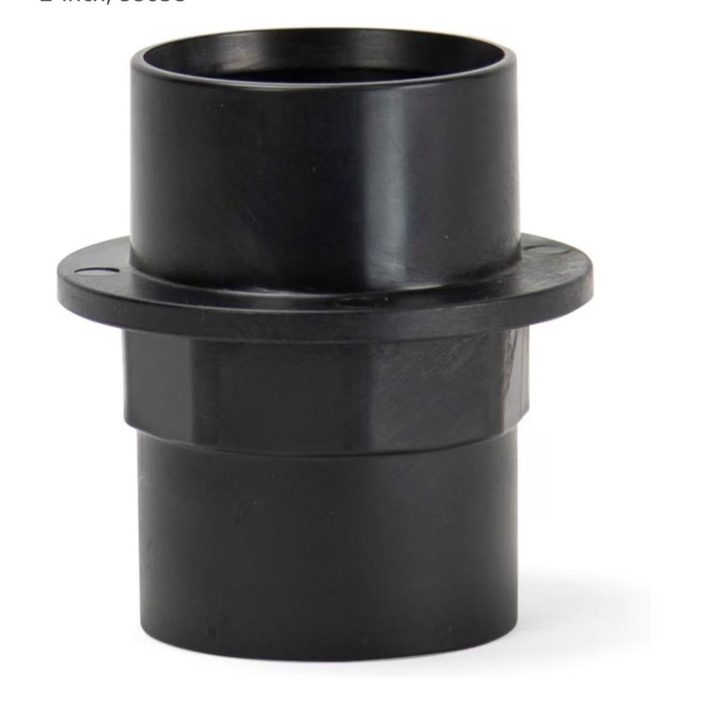 Aquascape EcoWave Pond Pump Check Valve Adapter 2-inch Black 88058 Water Garden